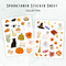 Spooktober Halloween Sticker Sheets Collections