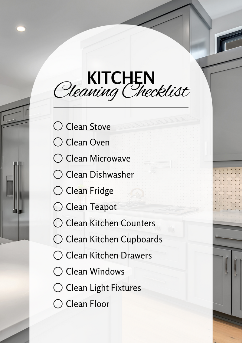 Cleaning Checklist | Kitchen Checklist
