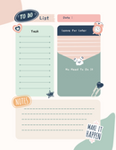 Colorful Pastel To Do List Daily Weekly Planner