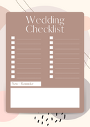 Creative Wedding Checklist | Notes and Reminders