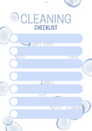 Delicate Minimalist Cleaning Checklist | Cleaning Checklist