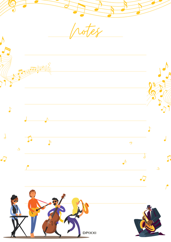 Music Notes Page Border