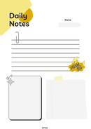 Playful Sticker Daily Notes Planner