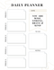 Minimalist Daily Teacher Planner | Date, Period 1 To Period 5, To Do, Notes