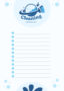Illustrated Cleaning Checklist | Cleaning Checklist