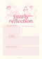 Simple Illustrative Yearly Reflection Planner| January to December