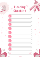 Illustrated Cleaning Checklist | Cleaning Planner