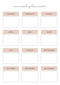 Minimalism Annual Planner Sheet| January to December