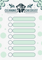 Minimalist Illustrated Cleaning Checklist | Cleaning Checklist