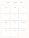 Minimalist Yearly Goal Planner | January to December