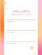 Gradient Syllabus Outline Planner | About The Class, Course Schedule, Required Textbooks