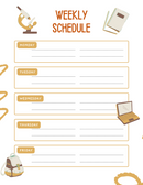 PDF  Aesthetic School Schedule Free Planner Template | Monday To Friday