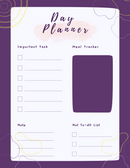 Playful Pastel Abstract Daily Weekly Monthly Planner