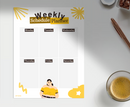 Playful Bright Weekly Schedule School Planner | Monday to Saturday