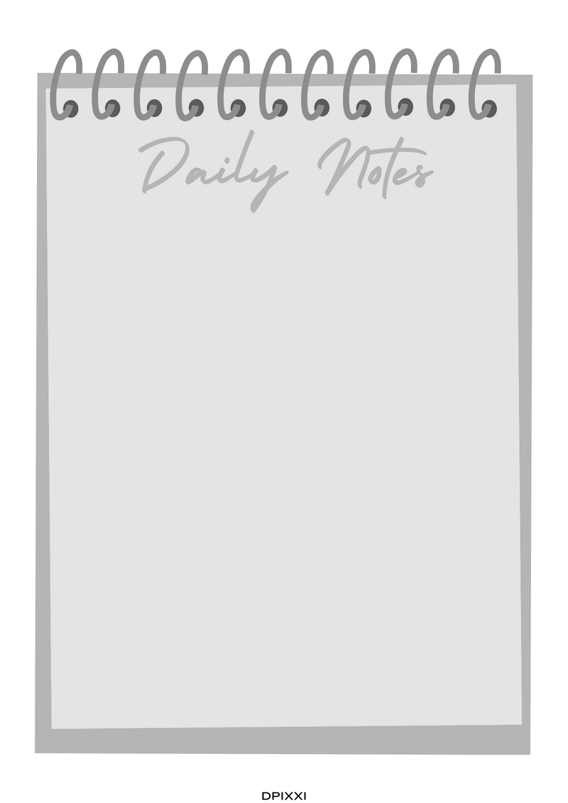 Cute Daily Notes Planner