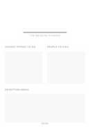 Wedding Timeline Planner |  Urgent Things To Do, People To Call