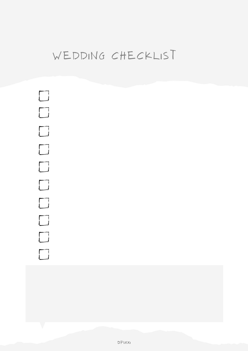 Wedding Checklist