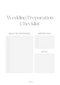 Wedding Preparation Checklist Planner | Must Be Prepared