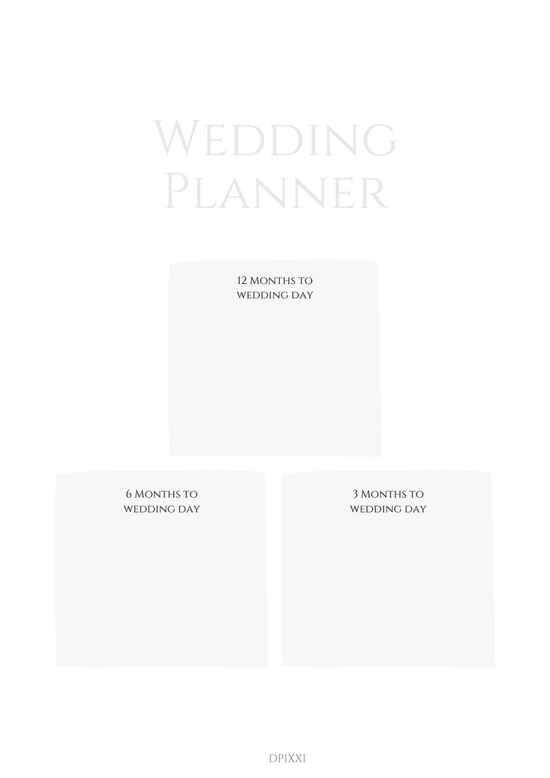 Wedding Planner | 12 Months to go Wedding Day