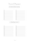 Travel Planner Template | To check Before Leaving, Packing List