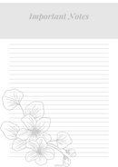 Minimalist Important Notes Planner