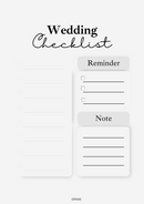 Wedding Checklist | Reminder