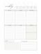 Simple Classy Printable Weekly Planner | Monday to Friday, Weekend, Notes, Coming Up | PDF Digital Download