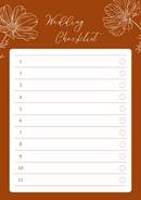 Terracotta Wedding Checklist