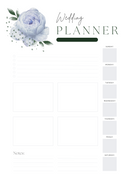 Wedding Note Planner | Monday To Sunday