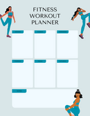Fitness Workout Planner | Monday to Saturday, Notes