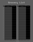 Grocery List Planner Sheet | Product, Price