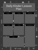 List Daily Kinder Lesson Planner | Monday To Friday, Homework List, Notes