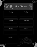 Meal Planner | Weekly Monday to Sunday, Notes