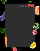 Colorful Modern Veggies Kitchen Notes Planner