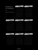 Minimalist Weekly Planner | Monday to Sunday, Notes, Main Goal For The Week