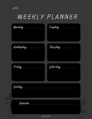 Playful Daily Weekly Planner | Monday to Sunday, Reminder