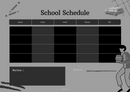 Colorful and Creative School Schedule Planner | Monday To Friday, Notes, Name