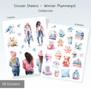 Sticker Sheets Winter Plannergirl Collections