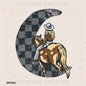 Checker Moon Cowgirl on Horse