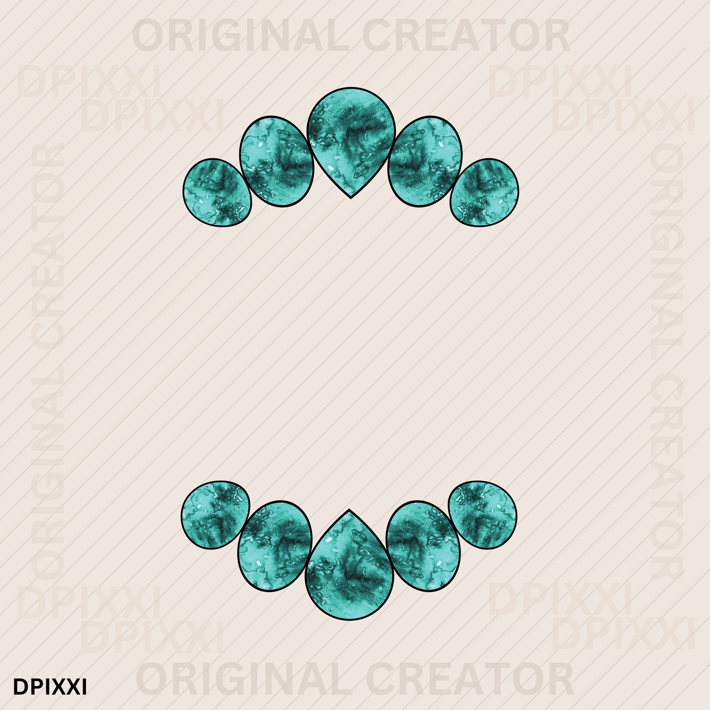 Turquoise Stones Design