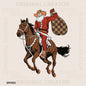 Cowboy Santa Delivery Present Chrismtas Holiday Flying Horse