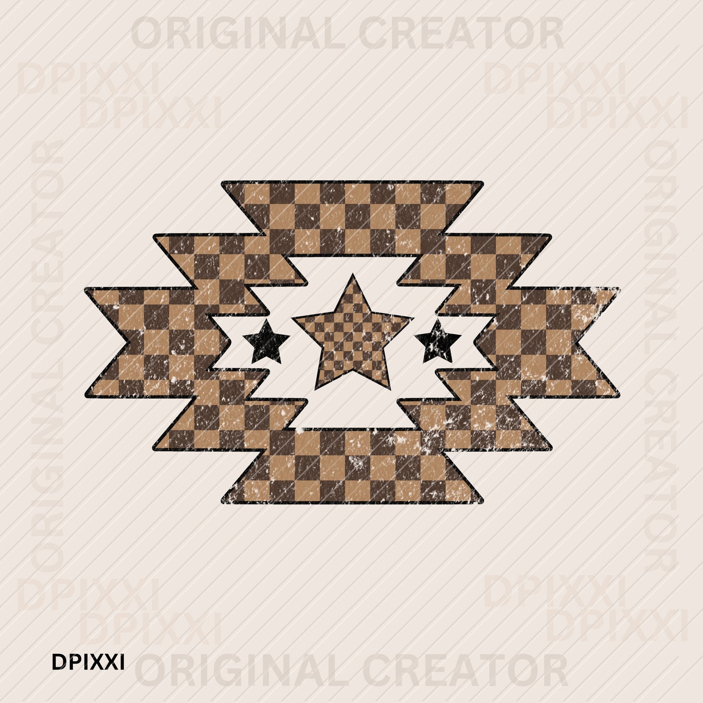 Checker Star Aztec