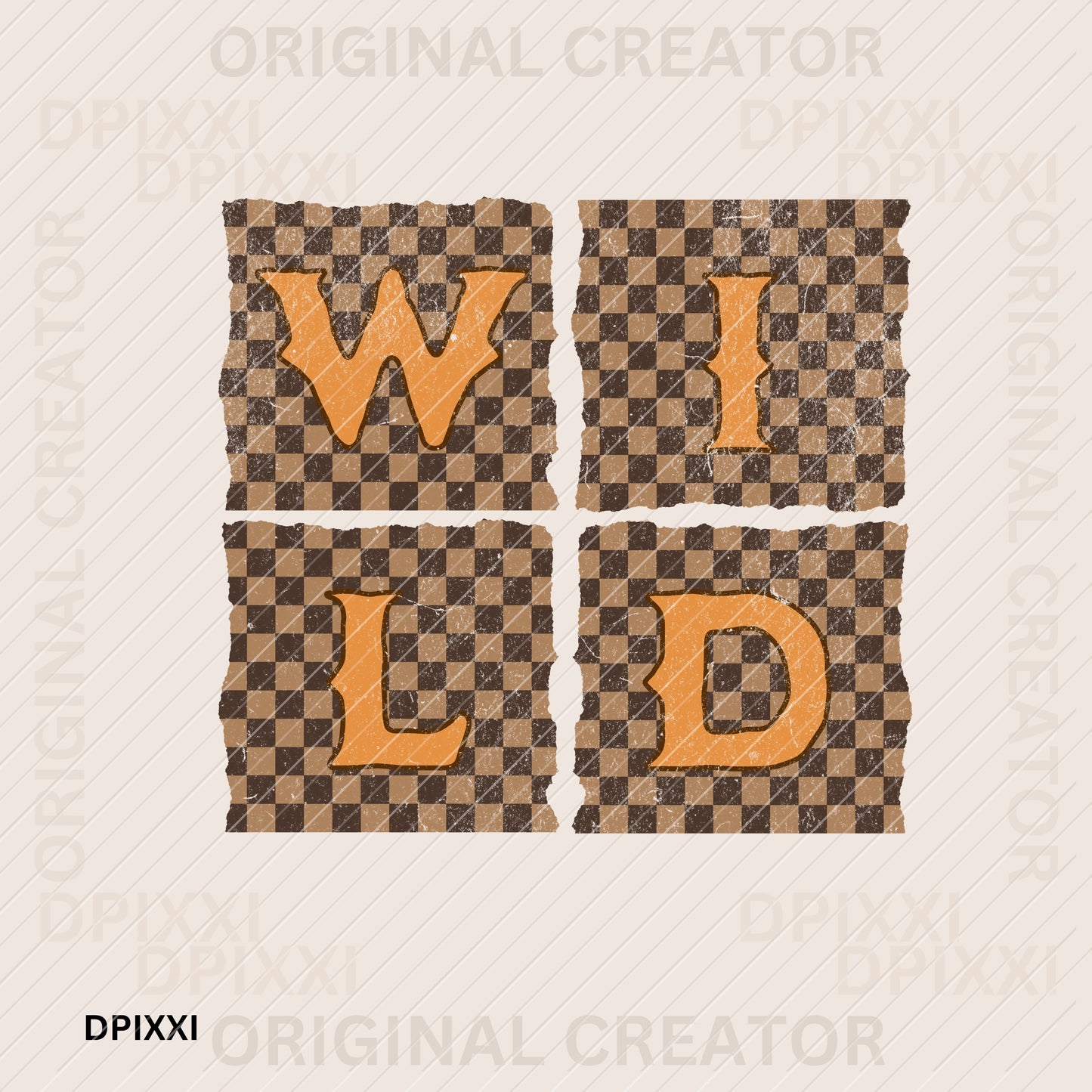 Wild Checker Square Box