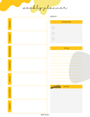 Clean & Simple Weekly Planner Template