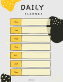 Simple Daily Planner | Monday to Sunday