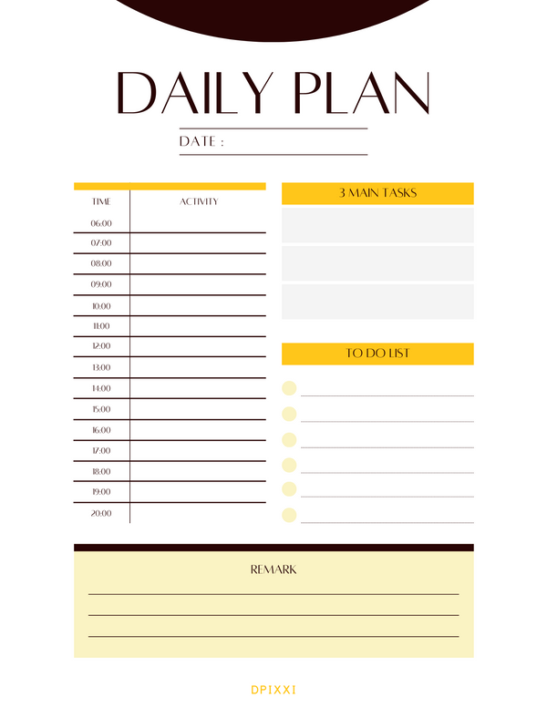 Beige and Green Feminine Daily Planner