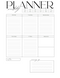 Simple Classy Printable Weekly Planner | Monday to Friday, Weekend, Notes, Coming Up | PDF Digital Download