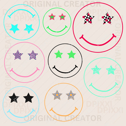 32 Cute Smiley Face Bundle