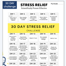 30 Day Stress Relief Challenge, Scientifically Proven Effective, Include Exercise, Food, Habit Change, Much More