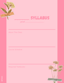 Syllabus Outline Planner | Period, About The Class, Course Schedule, Required Textbooks